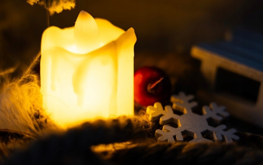ŚWIECA Świeczka NA BATERIE 6 cm Lampion WKŁAD Świeczka LED Wosk Płomień - obrazek 4