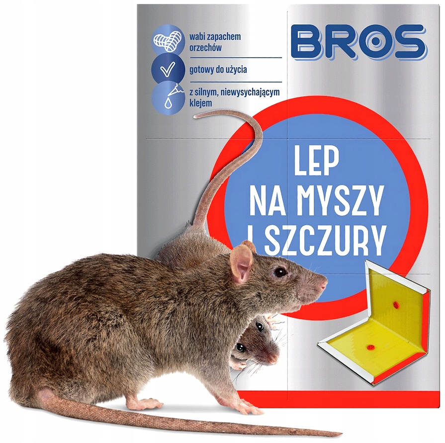 Lep przeciwko myszom, szczurom Bros 1 szt - obrazek 6