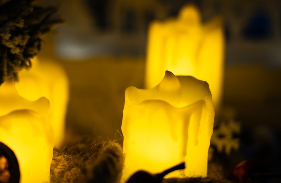 ŚWIECA Świeczka NA BATERIE 6 cm Lampion WKŁAD Świeczka LED Wosk Płomień - obrazek 7