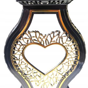 ZNICZ Serce Złote 38 cm rattan waza