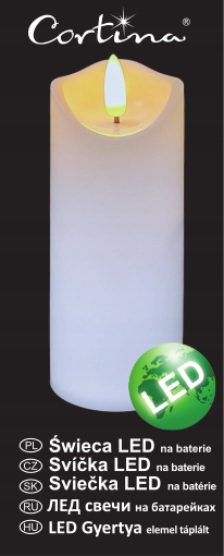 Świeca LED z efektem płomienia Cortina 12,5 cm - obrazek 2