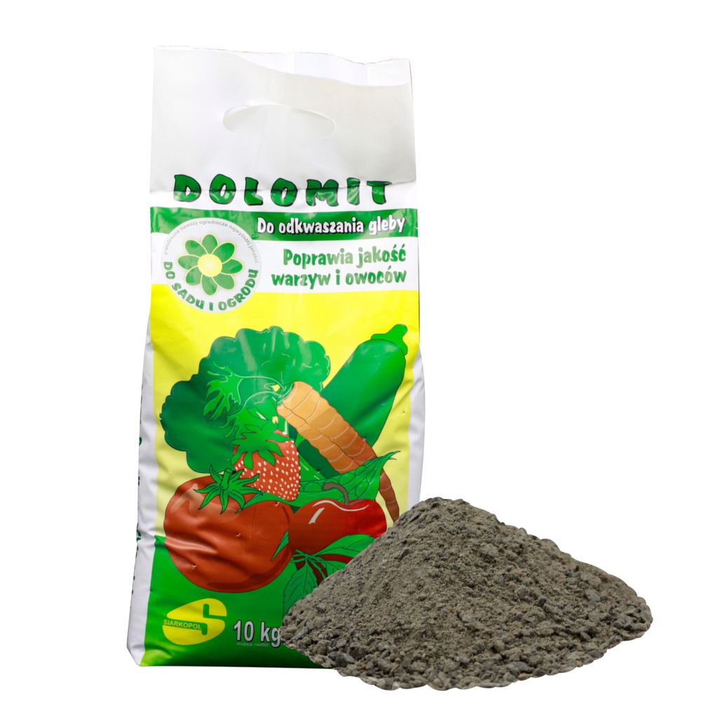 Nawóz dolomit Siarkopol granulat 10 kg na mech na koniczynę