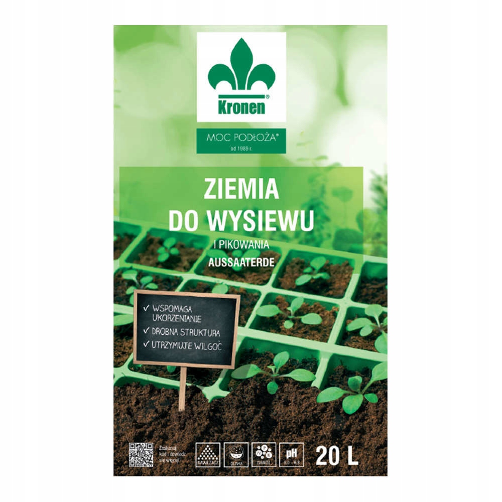 Ziemia do wysiewu i pikowania KRONEN 20l - obrazek 5