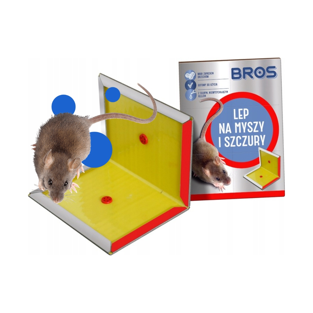 Lep przeciwko myszom, szczurom Bros 1 szt - obrazek 2