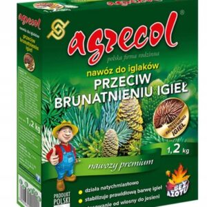 Nawóz do iglaków Tui Przeciw Brązowieniu Żółknięciu Igieł Agrecol 1,2 kg