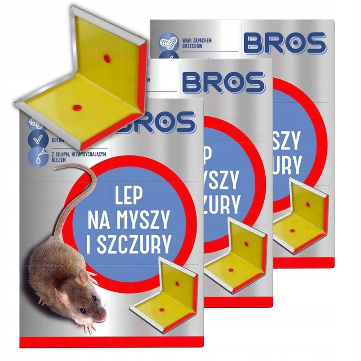 Lep przeciwko myszom, szczurom Bros 1 szt - obrazek 10