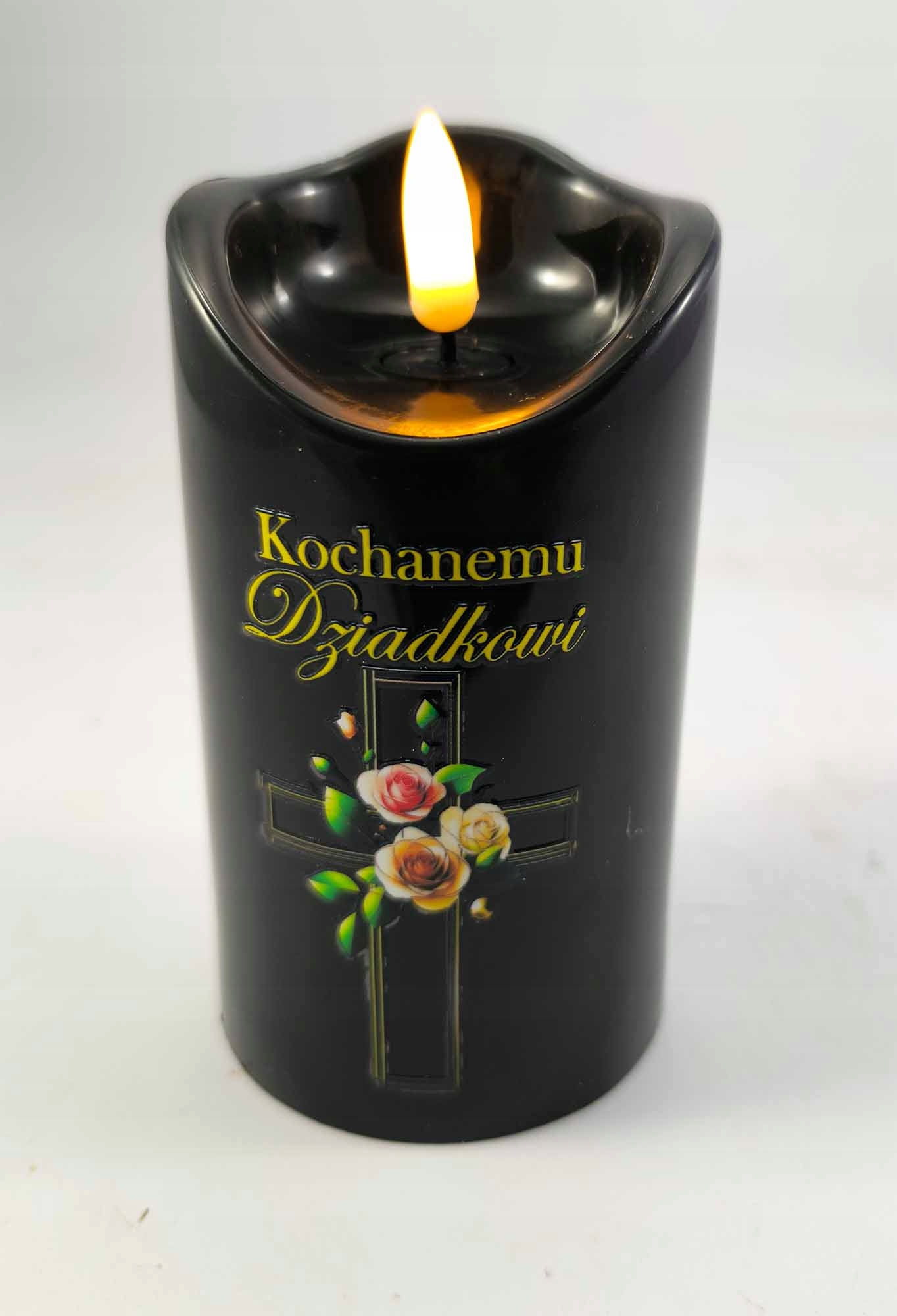 Świeca LED z płomieniem i dedykacją Kochanemu Dziadkowi - obrazek 5