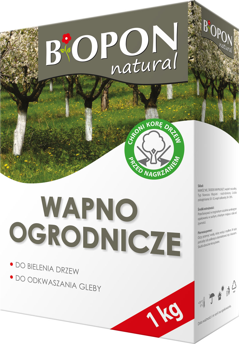 Wapno Do Bielenia Ogrodnicze Biopon 1kg - obrazek 2