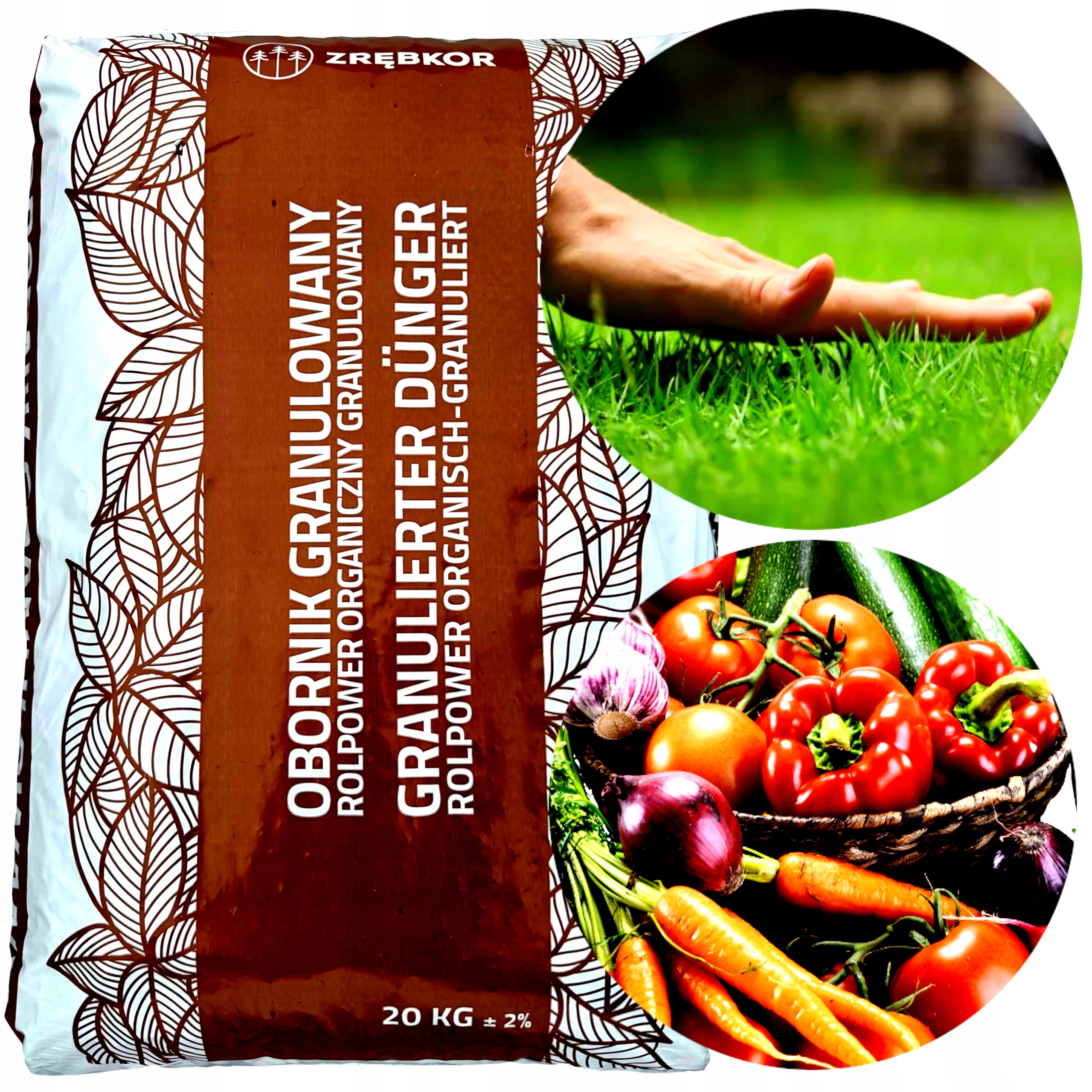 Nawóz organiczny naturalny Zrębkor obornik 20 kg 30 l