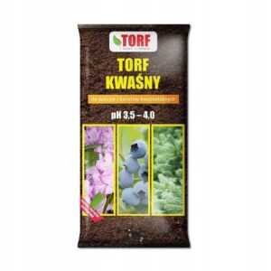 Ziemia Torf KWAŚNY 20L do borówek iglaki hortensje