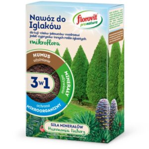 Nawóz organiczny Pro Natura Mikroflora 3w1 Iglaste Tuje Florovit 1kg