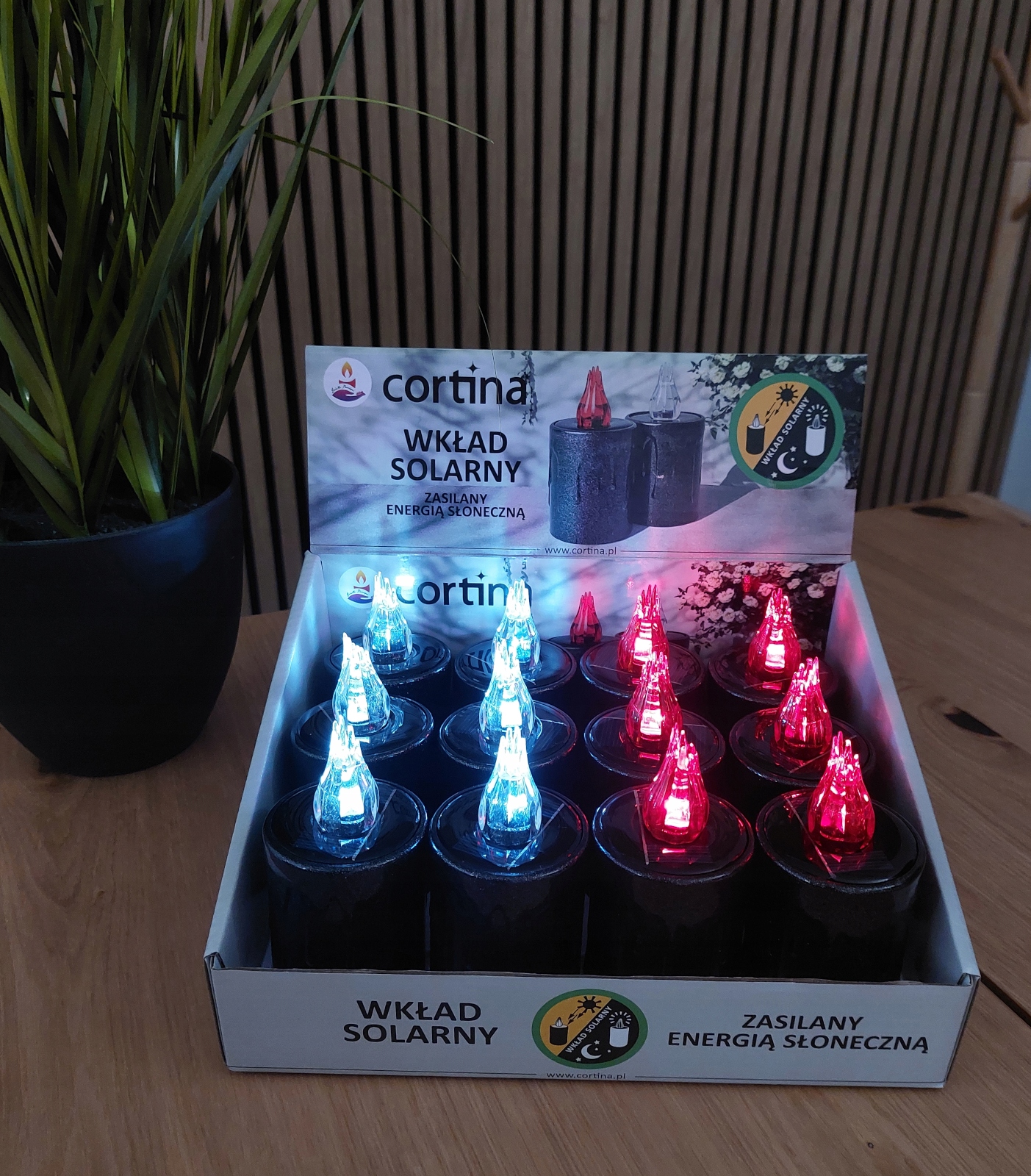 ZESTAW WKŁADÓW SOLARNYCH 12 SZT WKŁAD SOLARNY DO ZNICZA LED ZNICZ - obrazek 5