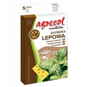 Pułapka lepowa do doniczek na ziemiórki Agrecol Natura 5 szt