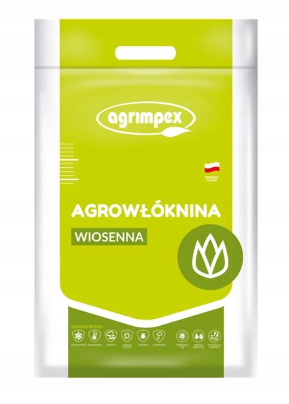 Włóknina okryciowa zimowa-wiosenna biały 1,6m x 5m 17 g/m²